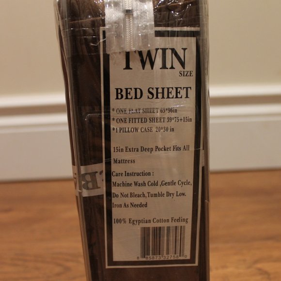 Twin Size Bed Sheets (New Item) - 2 Pack - Picture 5 of 6